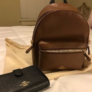 ▪️BRAND NEW Coach Mini Backpack & Black Wallet ▪️
